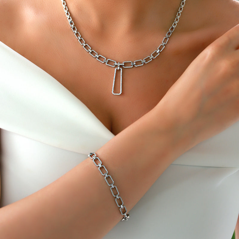 Gradiva Chains | Diamond Bracelet | 18K Gold