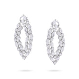 Gradiva High Jewelry's Diamond Earrings with a mix of marquise and round cut diamonds. Aesthetically appealing diamond earring design.