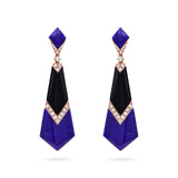 Gradiva Lapis Glow | Diamond Earrings | 18K Gold