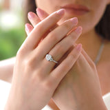 Gradiva Emerald-Cut Solitaire | Diamond Ring | 18K Gold