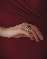 Gradiva Royal Emerald | Diamond Ring | 18K Gold