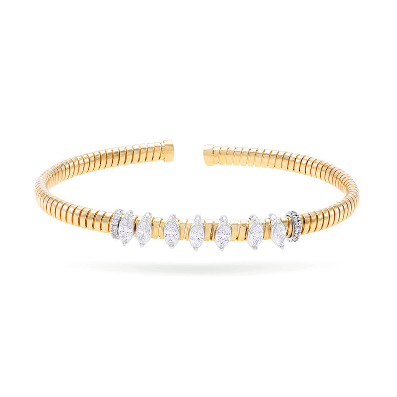 Gradiva Sliding Diamonds | Diamond Bracelet | 18K Gold