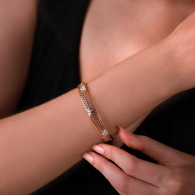 Gradiva Accordion | Diamond Bracelet | 18K Gold