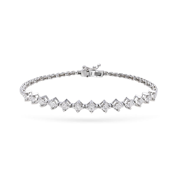 Gradiva Tennis Bracelet | Diamond Bracelet | 18K Gold
