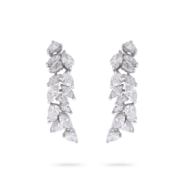 Gradiva Leaves | Diamond Earrings | 3.37 Cts. | 18K Gold