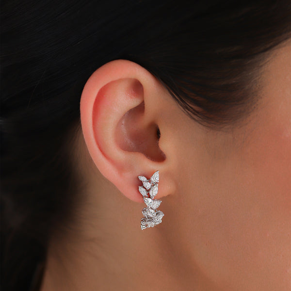 Gradiva Leaves | Diamond Earrings | 3.37 Cts. | 18K Gold