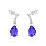 Gradiva Royal Tanzanite | Diamond Earrings | 18K Gold