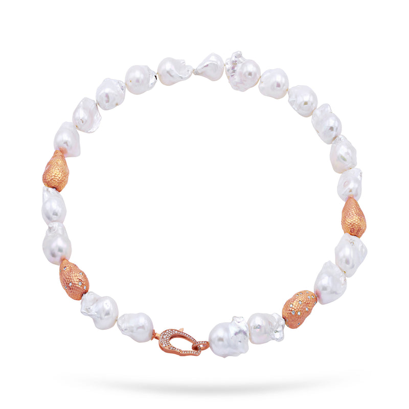 Gradıva Pearls | Pırlanta İnci Küpe | 14 Ayar Altın