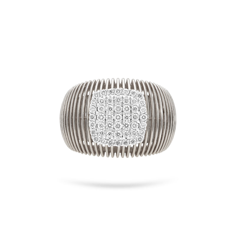 Gradiva Accordion | Diamond Ring | 18K Gold