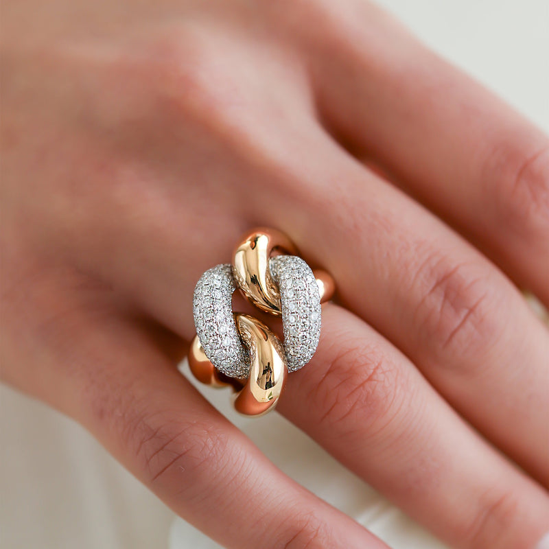 Gradiva Chains | Diamond Ring | 2.58 Cts. | 18K Gold