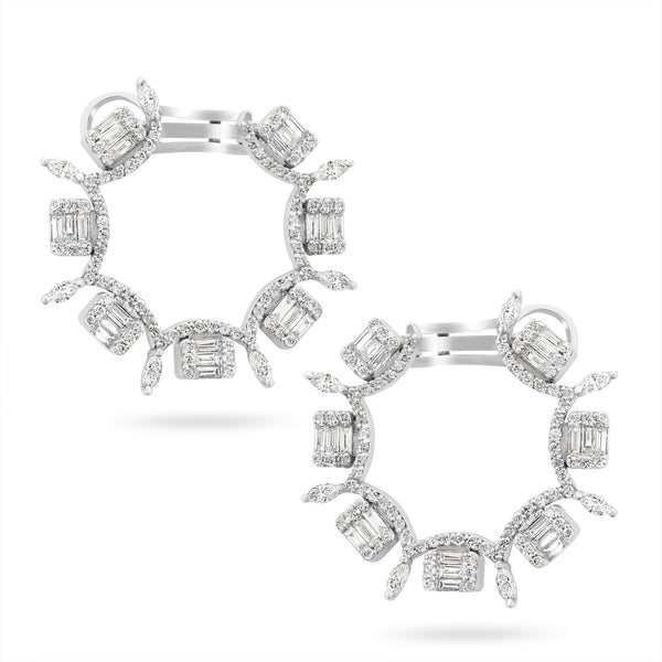 Gradiva Scarlett | Diamond Earrings | 2.55 Cts. | 14K Gold