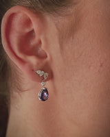 Gradiva Royal Tanzanite | Diamond Earrings | 18K Gold